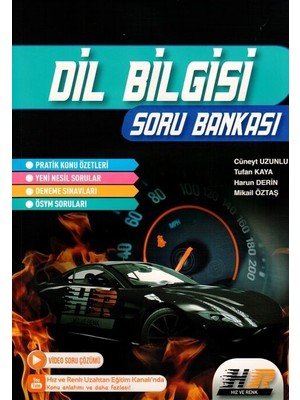 Hız ve Renk Yayınları TYT AYT Dil Bilgisi Soru Bankası Üniversite Hazırlık İçin Pratik Konu Özeti