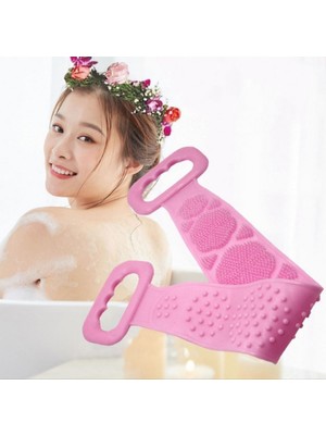 Ecoform Çift Taraflı Silikon Banyo Sırt Kesesi Tükenmeyen Duş Lifi 60 cm