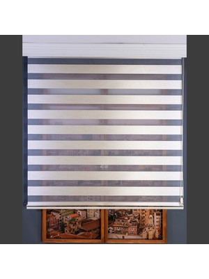 Anıper Zebra Perde Krem Kalın Hasır Bamboo 80 x 200 cm