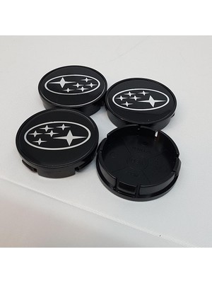 Yed Jant Göbeği Subaru 58/55 55 mm Yuva 4'lü Set Siyah