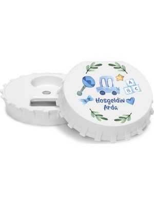 Grafilli Design Kişiye Özel Hoşgeldin Bebek Magnet Açacak (10 Adet)