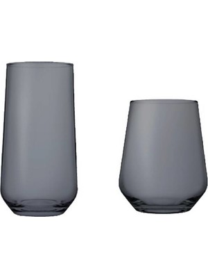 Paşabahçe 41536-420015 Allegra Gri Su - Meşrubat Bardağı 12 Parça