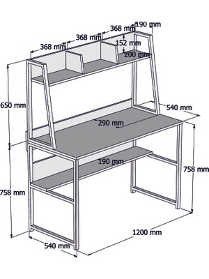 Yesst Momento 120 cm Çalışma Masası