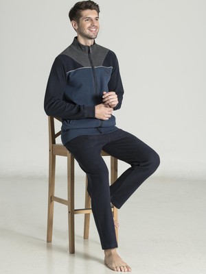 Poleren 6645 Erkek Kışlık Selanik Pijama Takımı