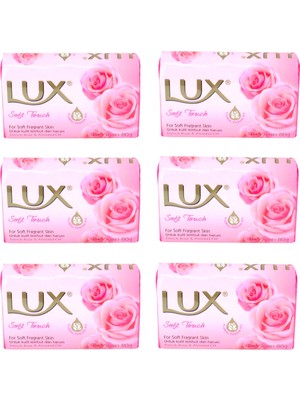 Lüx Soft Touch Sabun 80 gr x 6 Adet Yumuşak ve Parfümlü Cilt İçin Özel Formül