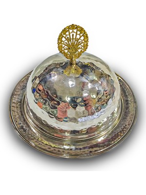 M&M Design El Yapımı Bakır Servis Tabağı