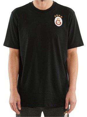 Galatasaray 4 Yıldızlı Siyah T-Shirt Erkek XL Pamuklu Kumaş Lisanslı Ürün