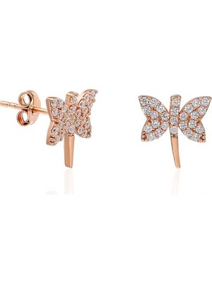 Nereze 925 Ayar Minik Yusufcuk Kadın Gümüş Küpe