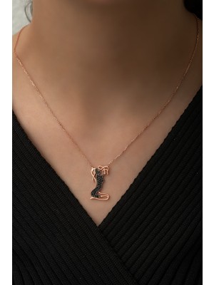 Nereze 925 Ayar Gümüş Anne Bebek Kadın Gümüş Kolye