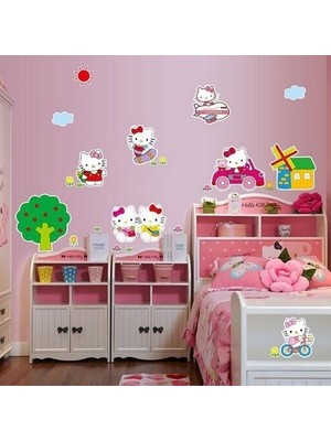 Kt Decoration Hello Kitty Duvar Sticker Çocuk Odası Pvc Duvar Sticker 65 x 200 cm