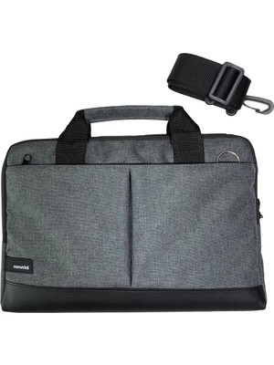Moserini 15.6'' Taban Korumalı. Omuz Askılı Notebook Laptop Macbook Çantası - Gri