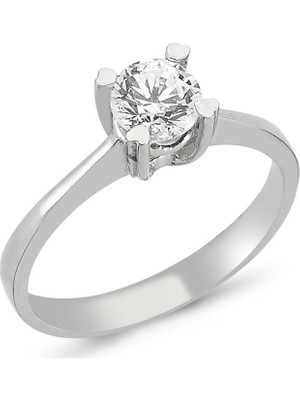 Bilezikhane Altın Tektaş Yüzük Kalp Tırnaklı 2.50 Gram