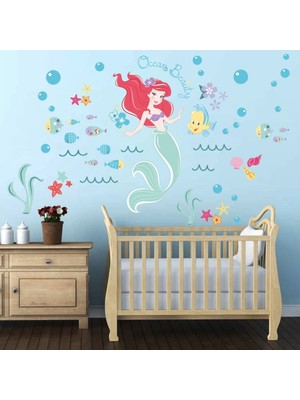 Kt Decoration Denizkızı Ariel Sualtı Bebek ve Çocuk Odası Duvar Sticker