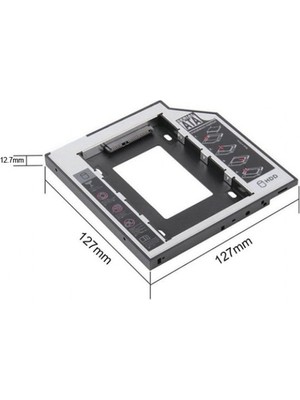 DVD 12.7 mm HDD Caddy Sürücüsünü  Yedek Laptop Hardisk Çevirici To SSD Kutu Sata