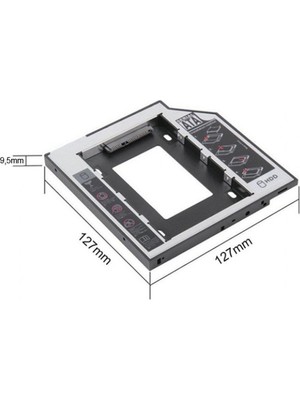 DNR DVD Sata To Ssd-Hdd Kızak Kutu 9.5 mm HDD Caddy