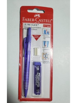 Faber-Castell Triclick Versatil Kalem  +  Min Seti 0 7 mm Mor