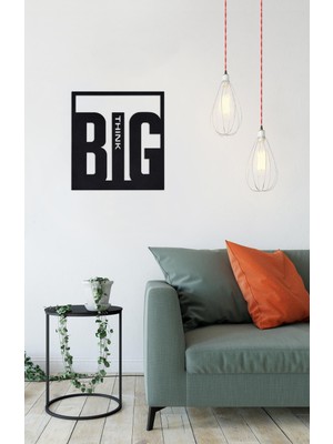 İnnova Metal Think Big Metal Duvar Tablosu 45 x 55 cm