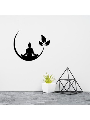 İnnova Metal Yoga Motifli Metal Tablo, Metal Ev  Duvar Dekoru 27 x 33 cm