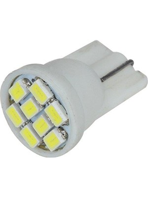 Krc Yeni Nesil 8 LED Dipsiz T10 6000K Beyaz