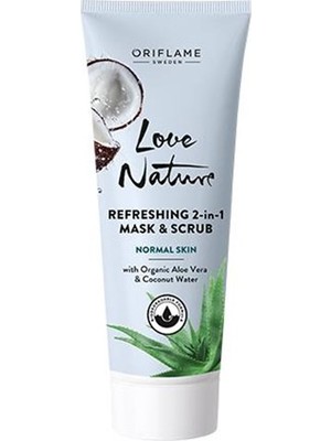 Oriflame Love Nature 2'si 1 Arada Canlandırıcı Maske ve Arındırıcı 75 ml