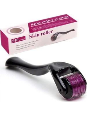 Titanyum Uçlu 540 Iğneli Derma Roller 0.5 Mm Iğne Cilt Yüz Vücut Yenileme Masaj Aleti