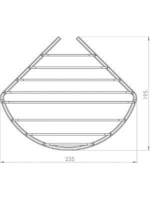 Tema Ikili Oval Tel 20*20 cm Süngerlik