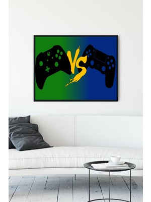 Postermanya Multiplayer Oyun Çerçeveli Tablo  21 x 30 cm
