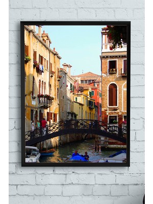 Postermanya Venedik Manzara Çerçeveli Tablo  21 x 30 cm