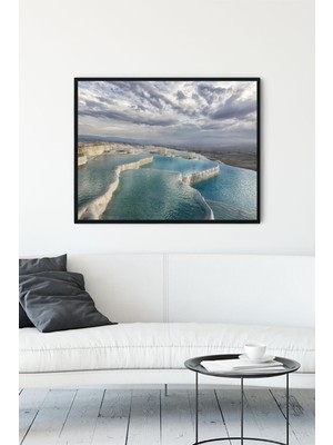 Postermanya Pamukkale Manzara Çerçeveli Tablo 2  21 x 30 cm