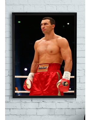 Postermanya Wladimir Klistchko Dövüş Çerçeveli Tablo 3  21 x 30 cm