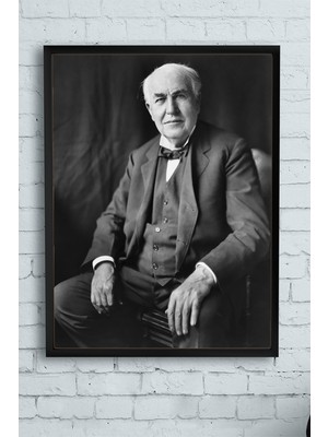 Postermanya Thomas Edison Bilimsel Çerçeveli Tablo 2  50 x 70 cm