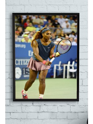 Postermanya Serena Williams Çerçeveli Tablo 3  21 x 30 cm