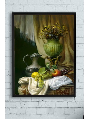 Postermanya Natürmort Sanatsal Çerçeveli Tablo  21 x 30 cm