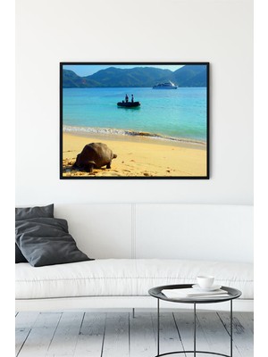 Postermanya Seyşeller Manzara Çerçeveli Tablo 3  21 x 30 cm