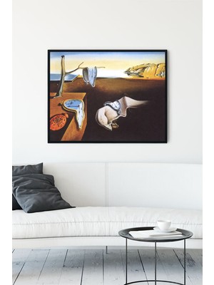 Postermanya Salvador Dali - Belleğin Azmi Sanatsal Çerçeveli Tablo  21 x 30 cm