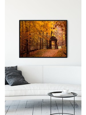 Postermanya Sonbahar Manzara Çerçeveli Tablo 2  21 x 30 cm