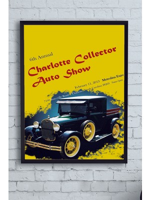 Postermanya Charlotte Araba Çerçeveli Tablo  21 x 30 cm