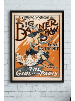 Postermanya Big Banner Show Vintage Çerçeveli Tablo  21 x 30 cm