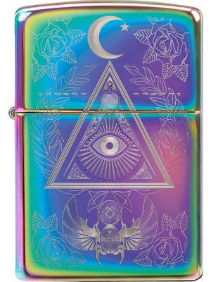 Zippo 151 Eye Of Providence Çakmak Şık Tasarım Rüzgar Geçirmez Çevre Dostu Hediye Seçeneği