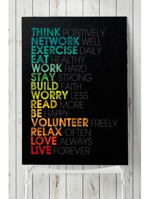 Postermanya Çalışmanın Kuralları Girişimcilik Poster 40 x 60 cm