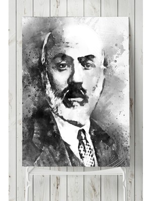 Postermanya Mehmet Akif Ersoy Tasarım Poster  40 x 60 cm
