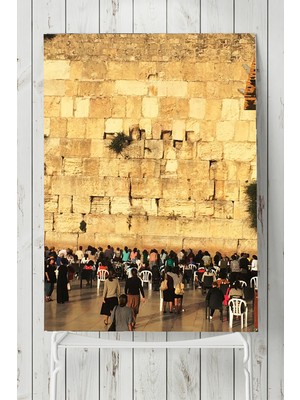 Postermanya Ağlama Duvarı Kutsal Mekan Posteri  40 x 60 cm
