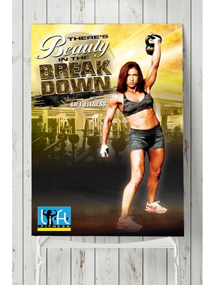 Postermanya Beauty Fitness Vücut Geliştirme Body Building Fitness Posteri  40 x 60 cm