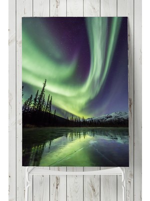 Postermanya Alaska Aurora Manzara Posteri  40 x 60 cm