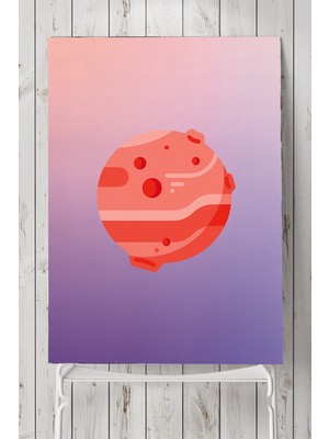 Postermanya Uzay Temalı Çocuk Odası Poster  40 x 60 cm