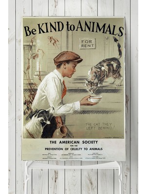 Postermanya Animals Vintage Poster  40 x 60 cm