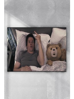 Postermanya Ayı Teddy Eğlenceli Mizahi Poster  40 x 60 cm
