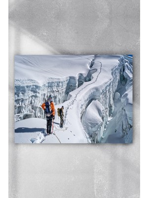 Postermanya Karlı Dağ Manzara Poster  40 x 60 cm
