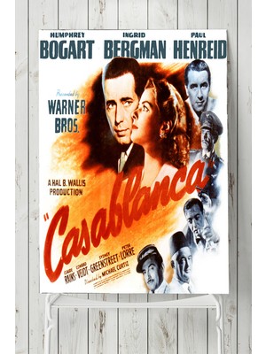 Postermanya Casablanca-Kazablanka Film Afişi Poster  40 x 60 cm