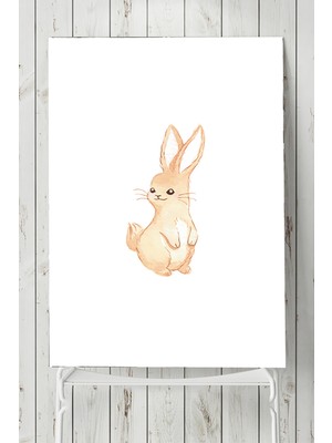 Postermanya Tavşan Tasarım Çocuk Odası Poster  40 x 60 cm